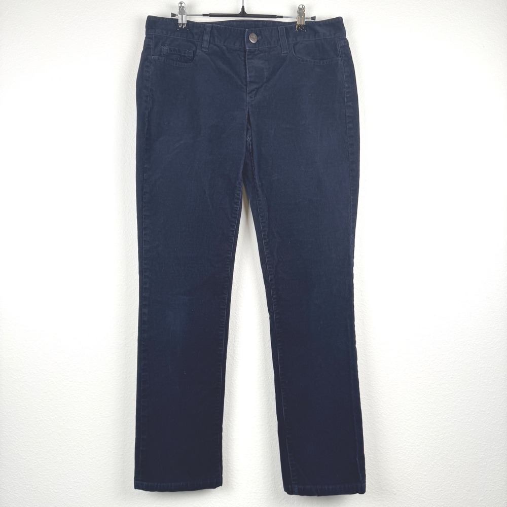 J.Crew Corduroy Pants Womens 30R Navy Blue Excellent City Fit Straight Leg